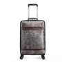 MAHEU Fashion Genuine Leather Luggage Silence Rolling Case Real Cowskin Mecanum wheels Leather Luggage Travel Suitcase Men Women