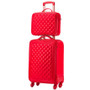 Trolley luggage picture box travel bag universal wheels married the box bride suitcase red luggage 14 20 24inches red pu bags