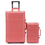 Vintage pu leather travel luggage,13" 22" 24"korea  trolley luggage bags on universal wheels,bride wedding red suitcase box