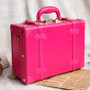 Pink retro pu trolley luggage suitcase korea fashion style vintage luggage travel bag small fresh vintage box password box