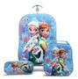 kids Travel suitcase on wheels 3D Anime stereo Student trolley case set Cute boy girl cartoon Lunch bag pencil box children gift