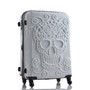 New Fashion 19/24/28inch Britain 3D Skull Print Rolling Luggage Women Trolley 19 inch Boarding Box Suitcases Travel Bag Trunk