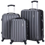 3 Piece Set 100% ABS Suitcase Set Carry on Travel Luggage with Spinner Wheels 20 24 28 inch Women Men Travel Bag maleta de viaje