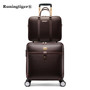 Luxury Suitcase Set Men Women 's Travel Luggage Waterproof PVC leather Box Wheel 16"20"24" inch Rolling Trolley case travel bags