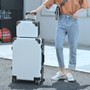 RTYCDG New 2PCS / 14" Cosmetic Bag 20/26 Inch Brand Men's Trolley Case Luggage Travel Bag Student Ladies Rolling Suitcase