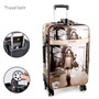 high quality PU Leather Rolling Luggage Spinner men Business Brand Suitcase Wheels 20 inch Women UBS Cabin Trolley