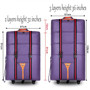 waterproof 32 36 inch Large capacity Oxford cloth rolling luggage bag abroad to study and move to move folding trolley suitcase