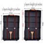 waterproof 32 36 inch Large capacity Oxford cloth rolling luggage bag abroad to study and move to move folding trolley suitcase