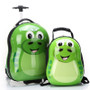 HOT 2PCS/Set child anime School bag boy luggage animal 17 inch cartoon Rolling suitcase kids travel trolley case Boarding box