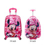 Cute Cartoon Mickey Child Rolling Luggage children travel suitcase on wheel trolley luggage Wheels Girls School backpack bag