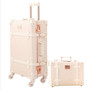 2019 Vintage Suitcase Carry On luggage Hardside Rolling Spinner Retro Style for Travel suitcase