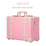 UNIWALKER 12" 13" Inch Waterproof Vintage Trunk Box Case Bag Luggage Small Suitcase Floral Decorative Box with Straps for Women