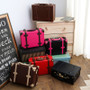 Retro suitcase package suitcase small luggage travel bag female mini the box,lovely korea retro travel luggage box