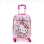 16 inch Kid's Lovely Travel Luggage, Children Hello Kitty Trolley Luggage With Universal Wheel, Pink Suitcase