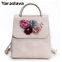 Fashion Women Backpack Floral Women Shoulder Bag Schoolbag for Girls PU leather backpack LL2