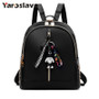 Ribbon Nylon Oxford rivets Backpack Female Colorful Letters Travel Backpacks for Women Casual Canvas Waterproof School Bag LL600