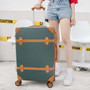 New Retro Rolling Luggage Set Spinner Women Travel Bag Suitcase Wheels Password Trolley Student Carry On Trunk