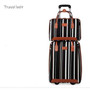 Travel Belt Oxford Rolling Luggage Set Spinner Women Brand Suitcase Wheels Stripe Carry-On Travel Bags