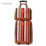 Travel Belt Oxford Rolling Luggage Set Spinner Women Brand Suitcase Wheels Stripe Carry-On Travel Bags