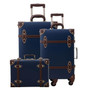 Vintage Suitcase Carry On Luggage set Hardside Rolling Spinner Retro Style for Travel Trunk