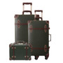 Vintage Suitcase Carry On Luggage set Hardside Rolling Spinner Retro Style for Travel Trunk