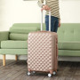 Fashion Cosmetic Bag, Travel Spinner Password Luggage, Woman Rolling Suitcase