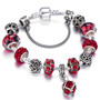 Silver Plated Beads Crystal Charm Pandora Bracelet