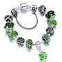 Silver Plated Beads Crystal Charm Pandora Bracelet