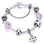 Silver Plated Beads Crystal Charm Pandora Bracelet