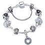 Silver Plated Beads Crystal Charm Pandora Bracelet