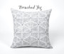 Brushed Fog Pillow / Grey Decorative Throw Pillow Cover / Throw Pillows / Decorative Pillow Cover / Light Grey Pillow Cover