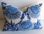 Swedish wool pillow cover / Schumacher pillow cover / Blue and White Pillow cover / Nordic Decor