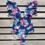 Off The Shoulder Ruffle One Piece Swimsuit