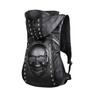 3-D Steampunk Skull leather Backpack with Hood Cap