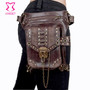 Corzzet Leather Unisex Steampunk Retro Gothic  Hip and Holster Waist Bag Thigh Wallet