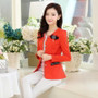 Women blazer feminino elegant three quarter sleeve and jackets woman outerwear women's clothes Female suit