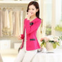 Women blazer feminino elegant three quarter sleeve and jackets woman outerwear women's clothes Female suit