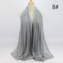 Trendy Women Muslim Jersey Hijab Scarf  Size Plus Hijabs Islamic Shawls Solid Modal Headscarf