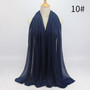 Trendy Women Muslim Jersey Hijab Scarf  Size Plus Hijabs Islamic Shawls Solid Modal Headscarf