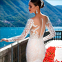 Long Sleeve See Through Illusion Mermaid Wedding Dress