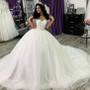 Organza Beaded Luxury Ball Gown Wedding Dresses