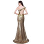 Sparkly Beading Crystal Sequin Mermaid Evening Dress