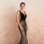 Mermaid Evening Dress Sexy Plunging Backless