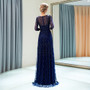 Luxury Evening Dress Beaded Beading Crystal A-Line Formal