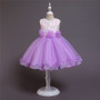 Baby Girl 3D Flower Silk Princess Dress for Wedding Party