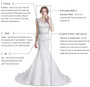 Mermaid Wedding Dresses With Detachable Skirt Off The Shoulder Satin Bridal  Dress