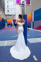 Mermaid Wedding Dresses With Detachable Skirt Off The Shoulder Satin Bridal  Dress