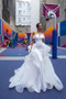 Mermaid Wedding Dresses With Detachable Skirt Off The Shoulder Satin Bridal  Dress