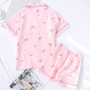 Pajamas Set Cartoon Ice-Cream Printed Short Sleeve+Shorts