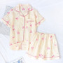 Pajamas Set Cartoon Ice-Cream Printed Short Sleeve+Shorts